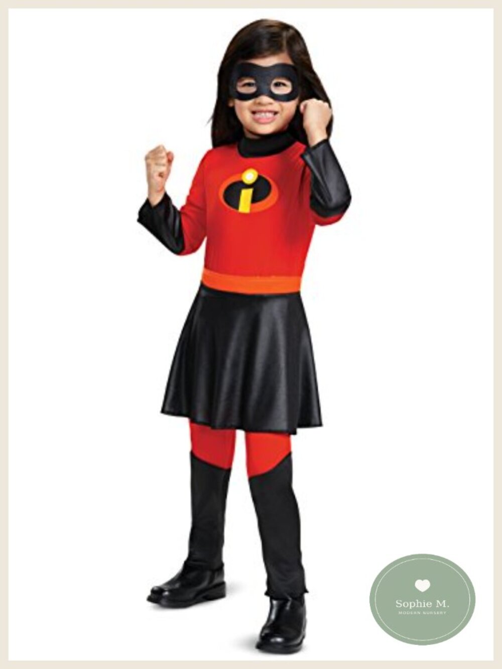 Disney Pixar Incredibles 2 Violet Jumpsuit with Skirt Girls Costume 2T